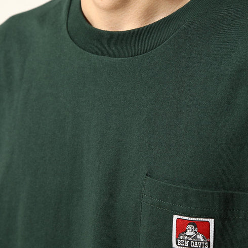 Ben Davis Pocket L/S Tee White